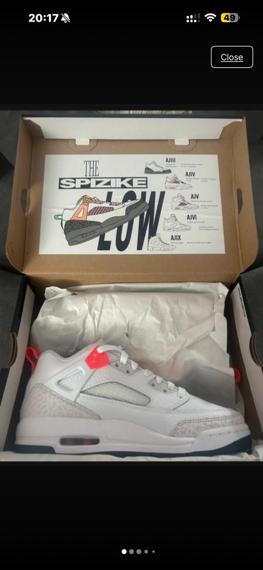  — Jordan Spizike Low kids size 5 brand new