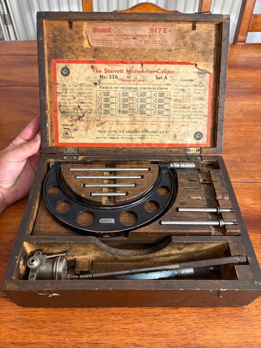  — Starrett micrometer