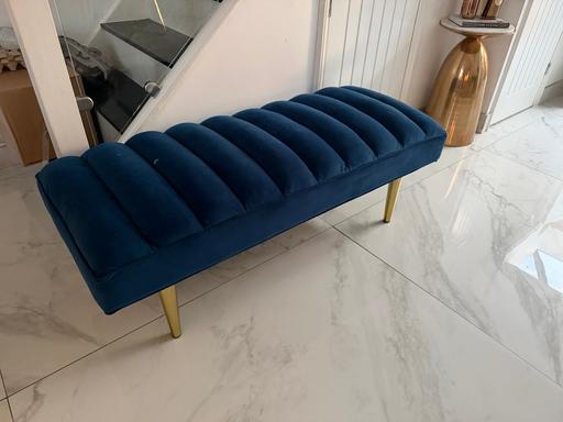  — Blue bench