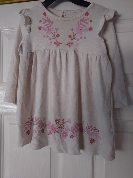  — Girls cream dress size 18-24 months