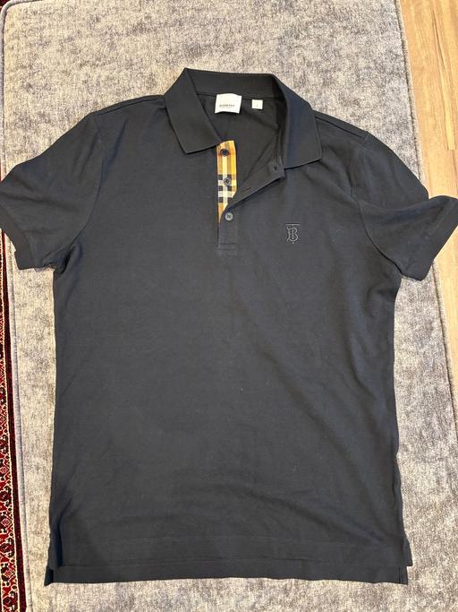  — Burberry Black Polo Shirt Men’s Size L