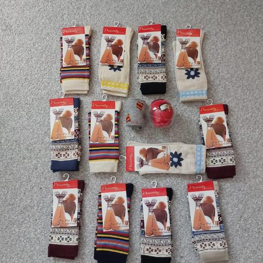  — Festive classic Socks ladies Size 4 to 6.5