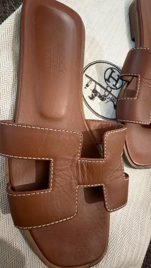  — Hermes brown 34 and 1/2 size pre owned