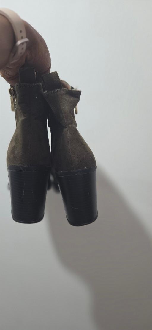  — Khaki Suede Ankle Boots