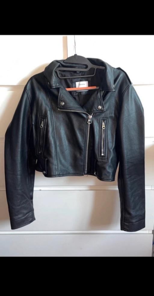  — bershka leather jacket