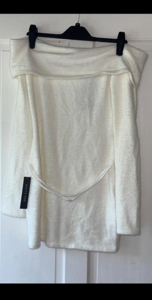  — white fox dress