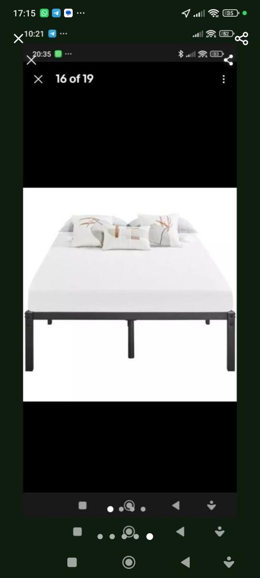  — single bed frame with memory foam mattress