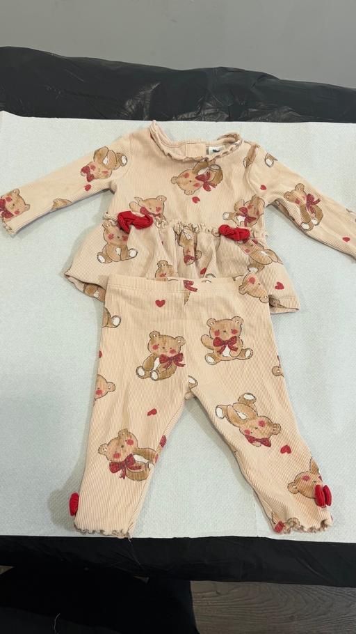  — Next baby 2 piece set teddy bear print s 3-6