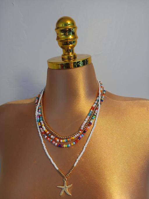  — Beaded Beads Necklac 2pcs