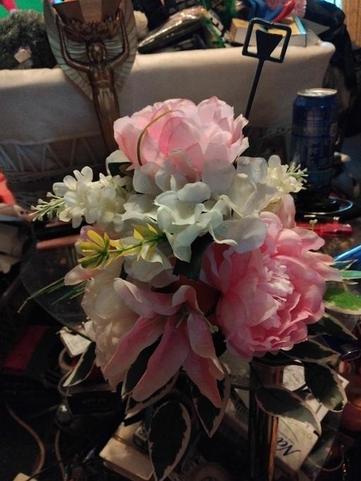  — peonies centre piece