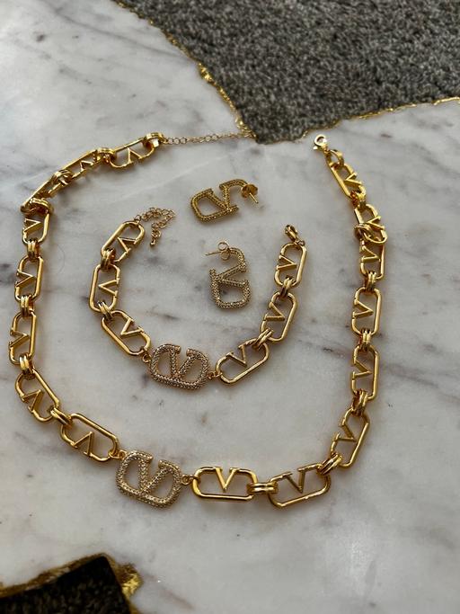  — 18k gold plated jewellery set