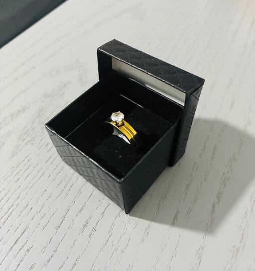  — Stainless steel gold ring (size 21)