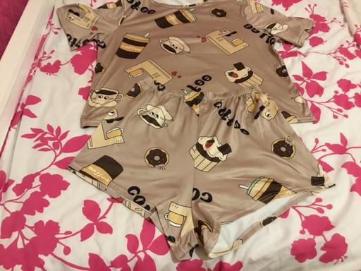  — Ladies Shorty PJ Set Size L Silky Feel