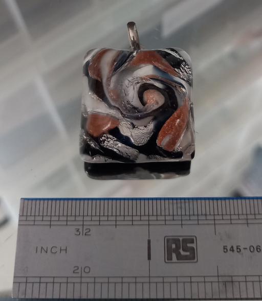  — Beautiful Murano glass square pendant