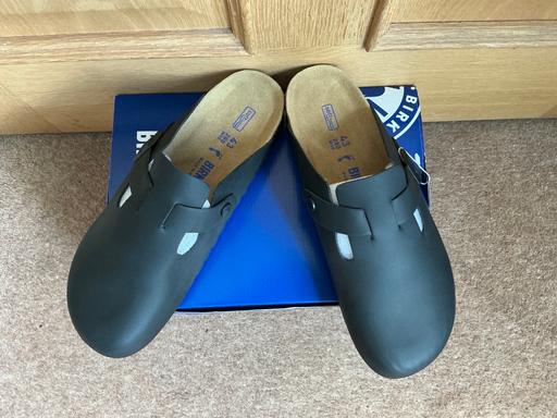  — Birkenstock Boston Black Leather 43/9 bnwt