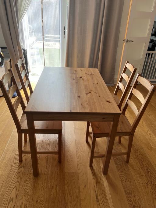  — IKEA 4 seater dining table and chairs