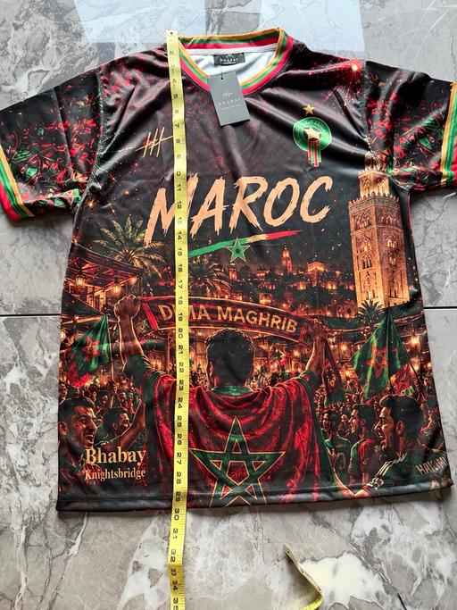  — Morocco football t-shirt graphic world cup