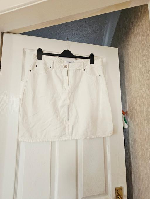  — Next denim skirt, size 16.