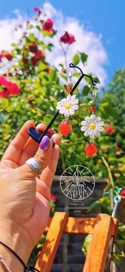  — 🍓🌼 Summer Strawberry Carnelian Earrings