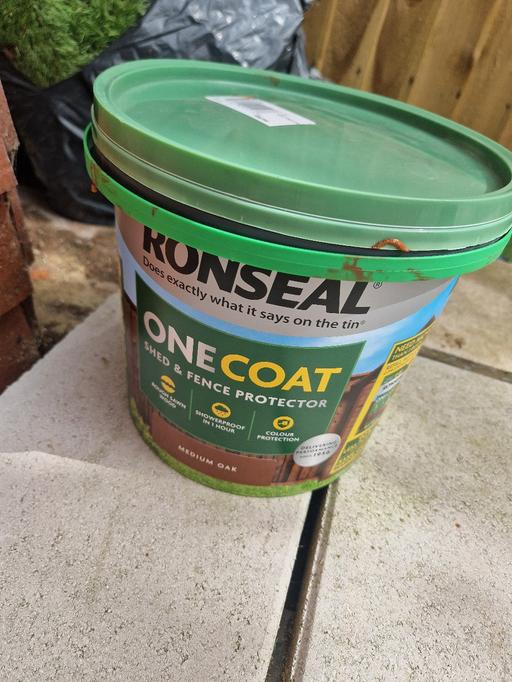  — 5 Ltr Medium Oak Ronseal fence paint