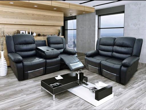  — Nourx roma leather recliner sofa set