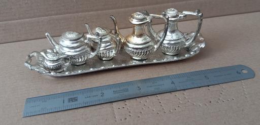  — Vintage silver plated dolls house tea set