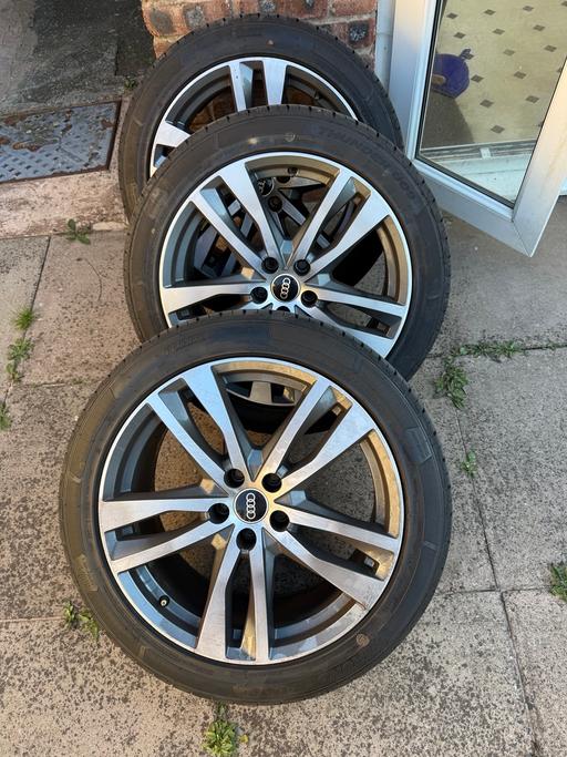  — Genuine Audi 19” wheels with nearly new tyres