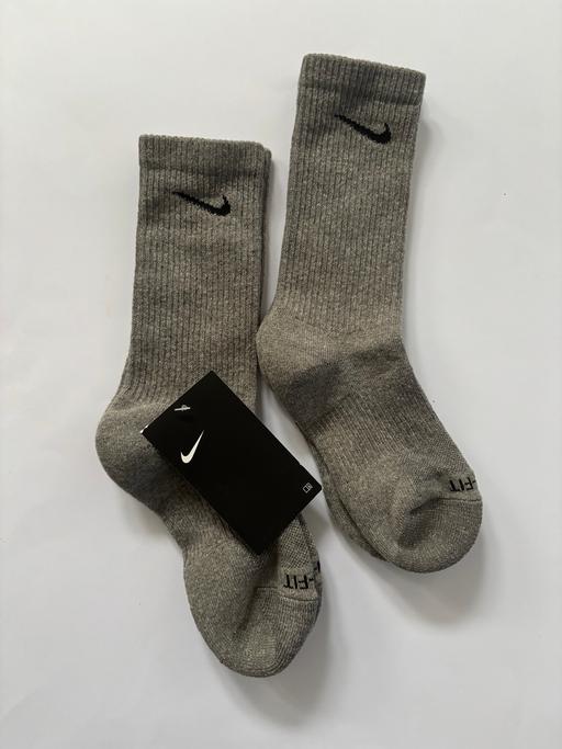  — Nike grey Small socks 2-6 uk kids woman gift