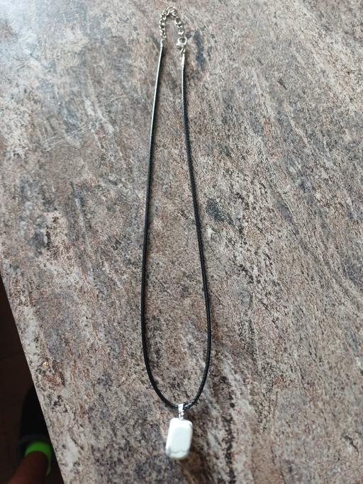  — White Howlite Gemstone Pendant