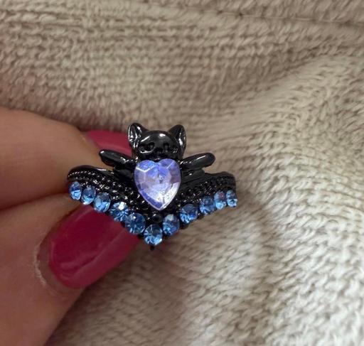  — Dark arts black Bat/Cat ring