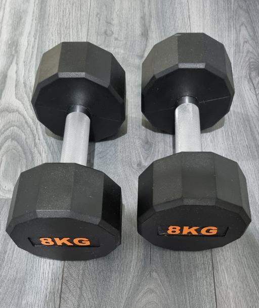  — 2x 8kg dumbbells