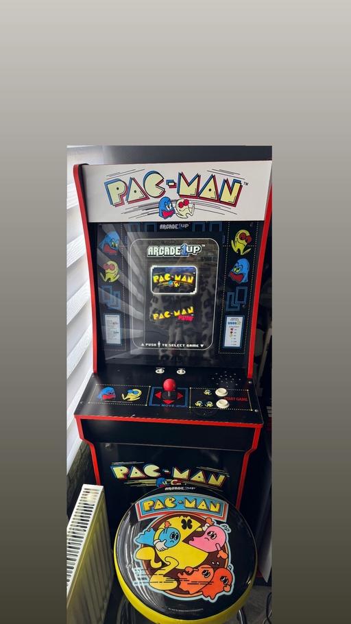  — PAC Man Arcade 1UP and Stool