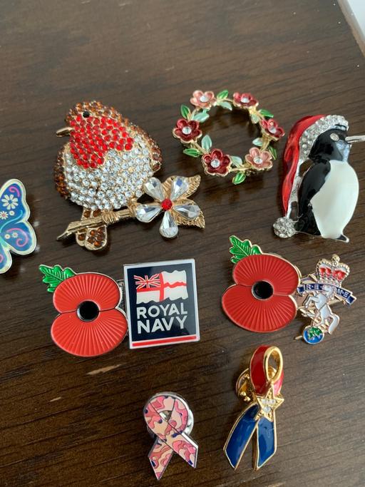  — Brooches/pin badges buyer collect