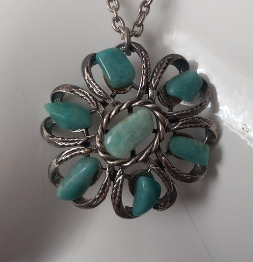  — Vintage Thomas F. Hunt semi precious pendant