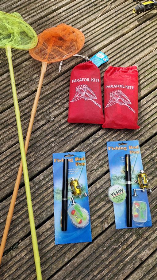  — Fishing rod pens Nets and kites