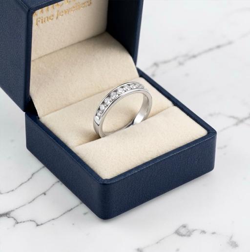  — 1/2 Carat Diamond White Gold 9K Ring