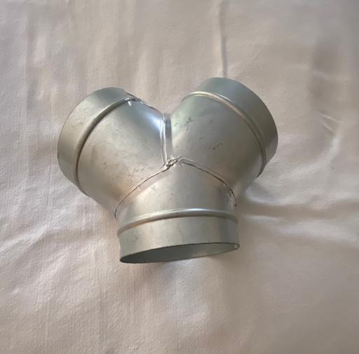 — Metal ducting splitter, Y Piece, 2-way, 5”