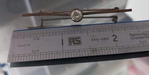  — Antique edwardian gemstone bar brooch