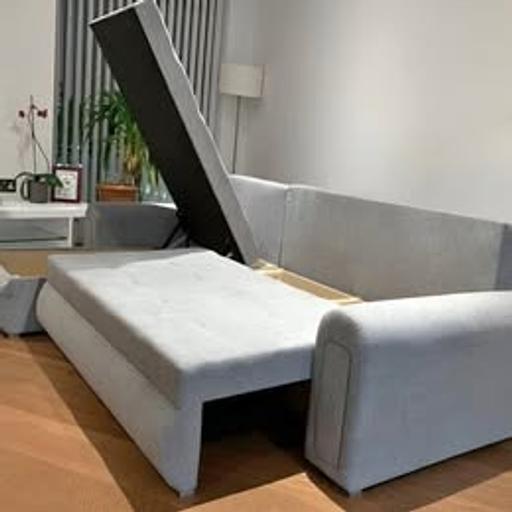  — Curved Corner Sofa - L shaped Sofa bed Space
