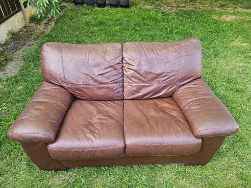 DFS Pavilion Leather 2 Seater Sofa