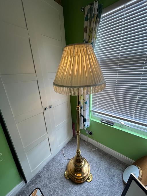  — Retro brass plated floor lamp