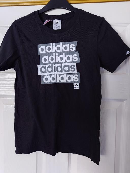  — Boys black Adidas top size 11-12 years