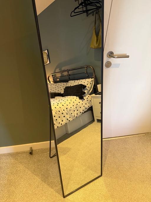  — Freestanding Black Full Length Mirror - £50