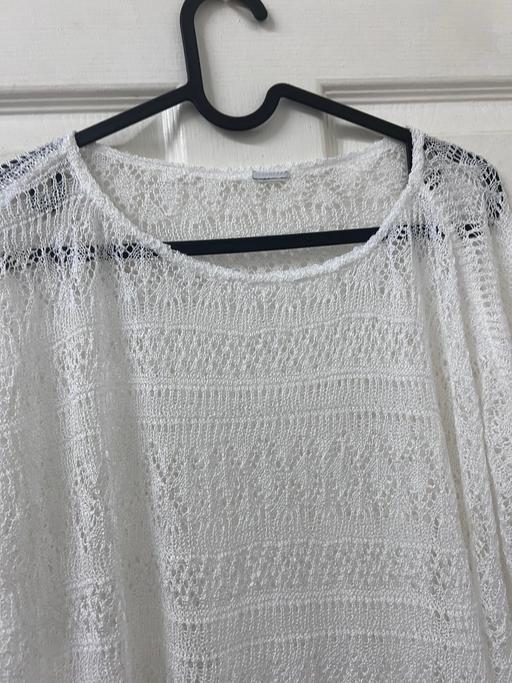  — White crochet top beachwear summerwear dress