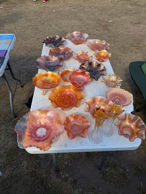  — 20 pieces job lot carnival glass
