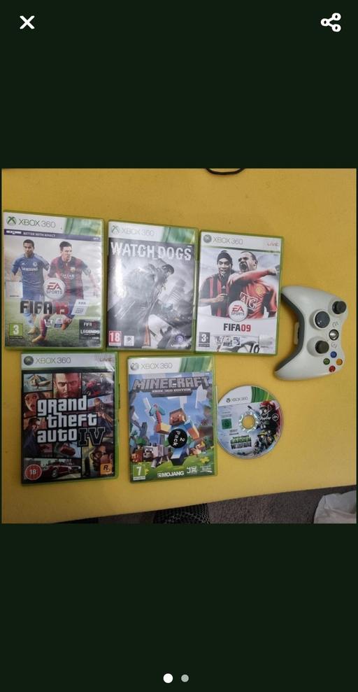  — xbox 360 games and controller.