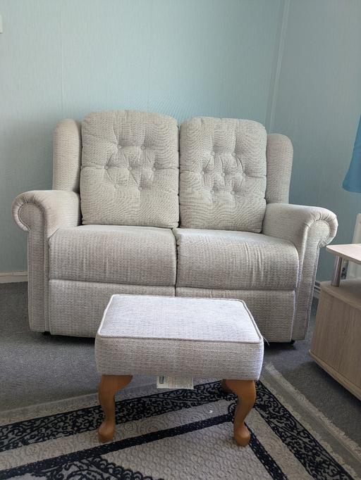  — 2 seater and chair and footstool