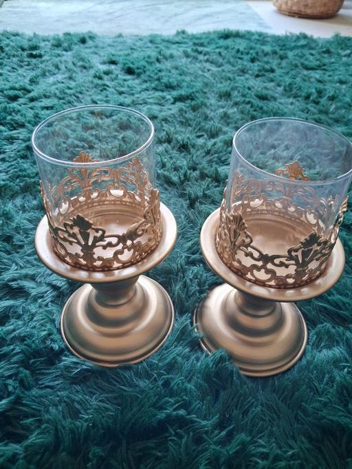  — 2 beautiful candle holders