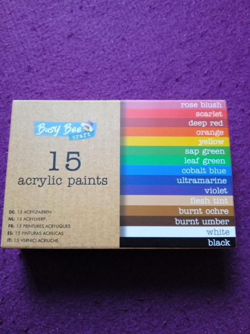  — new box of 15 Acrylic paints