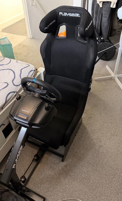  — Gaming steering wheel with seat